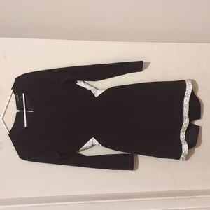 TRIXXI clothing company black sparkly dress size XL